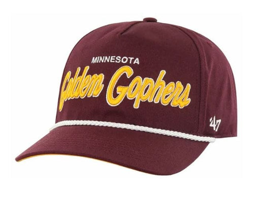 Adult Minnesota Golden Gophers '47 Crosstown Script Hitch Maroon Adjustable Snapback Hat - Men's