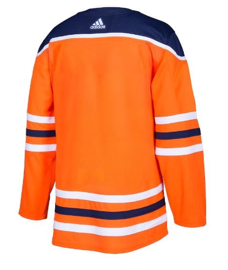 adidas Adult Jersey Edmonton Oilers adidas Authentic Orange Alternate Blank Jersey