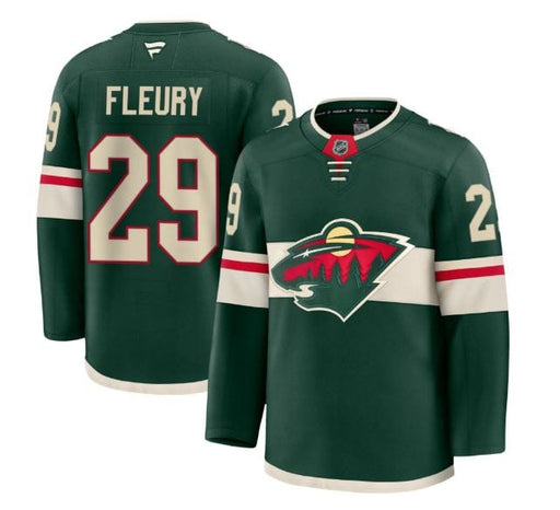 Fanatics Adult Jersey Adult Marc-Andre Fleury Minnesota Wild Fanatics Green Premium Official NHL Home Authentic Player Jersey - Men's