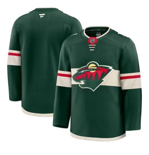 Adult Minnesota Wild Fanatics Premium Green Authentic Blank Home Jersey - Men's