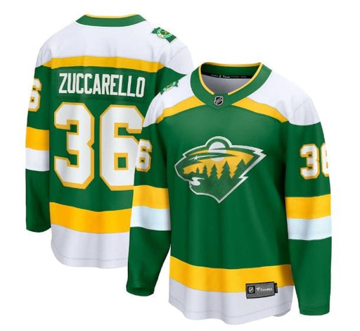 Adult Mats Zuccarello Minnesota Wild Fanatics 2023 Alternate Green Breakaway Player Jersey - Men's