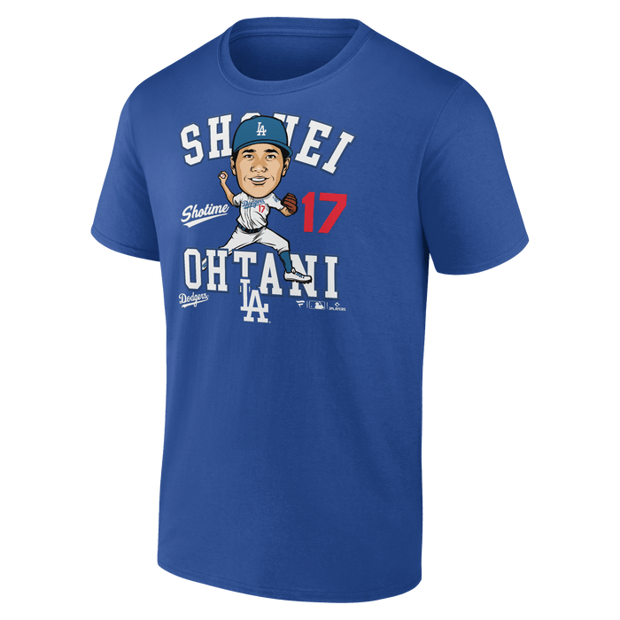Fanatics Shirts Men's Shohei Ohtani Los Angeles Dodgers Fanatics Branded MLB Caricature T-Shirt