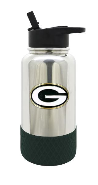 Great American Products Drinkware Green Bay Packers 32oz. Team Color Chrome Hydration Bottle