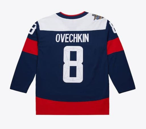 Adult Alex Ovechkin Washington Capitals Mitchell & Ness 2018 Navy Jersey - Men's