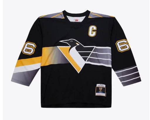 Adult Mario Lemieux Pittsburgh Penguins Mitchell & Ness 1996 Alternate Black Jersey - Men's