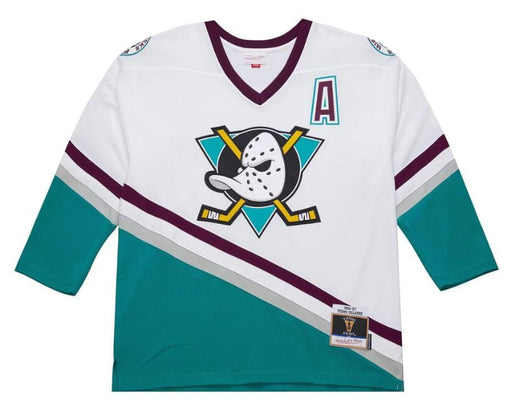 Adult Temmu Selanne Mighty Ducks of Anaheim Mitchell & Ness 1996-97 White Power Play Jersey - Men's