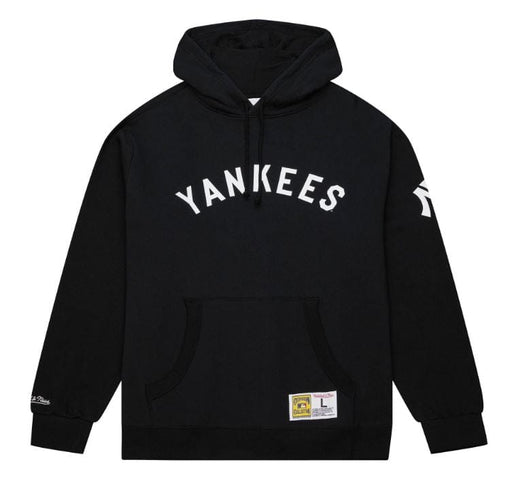 Mitchell & Ness Sweatshirts New York Yankees Mitchell & Ness Black Game Time Vintage Hooded Sweatshirt - Men's