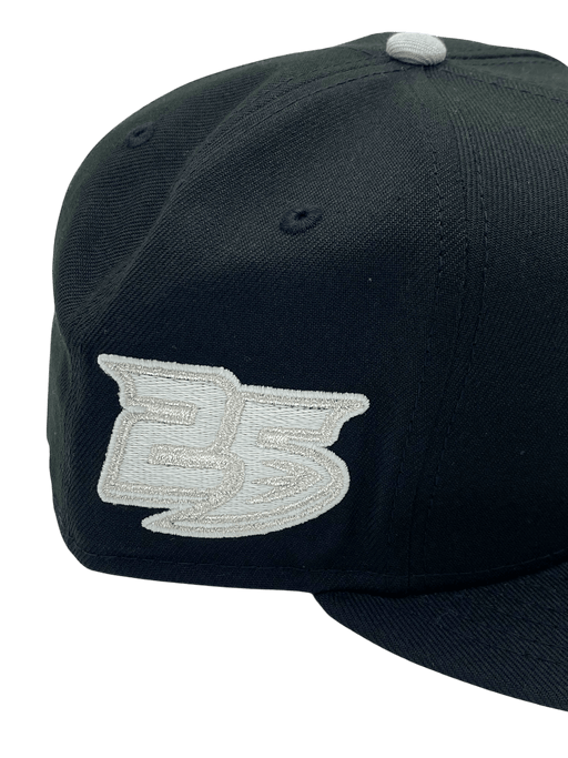 Adult Anaheim Ducks New Era Black Quack Custom Side Patch 59FIFTY Fitted Hat - Men's