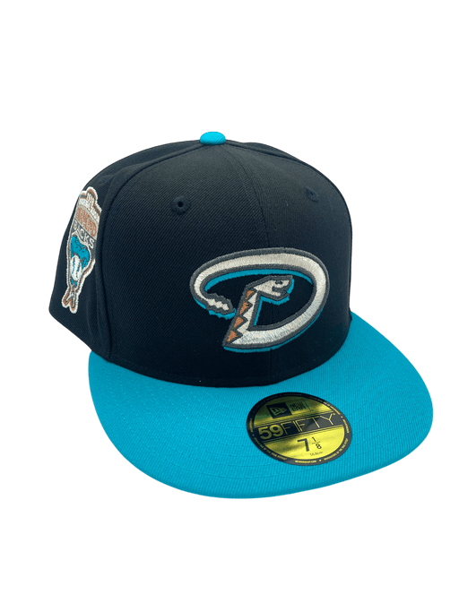 Adult Arizona Diamondbacks New Era Black Custom Side Patch 59FIFTY Fitted Hat - Men's