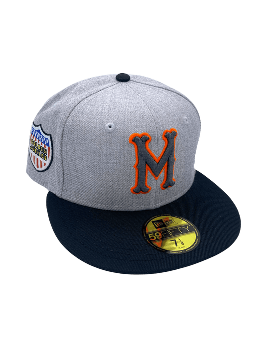 Adult Minneapolis Millers New Era Gray Vintage Side Patch 59FIFTY Fitted Hat - Men's