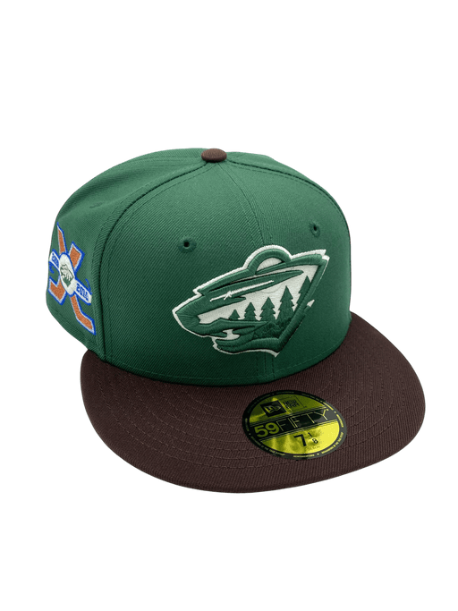Adult Minnesota Wild New Era Green/Brown Icy Custom Side Patch 59FIFTY Fitted Hat - Men's