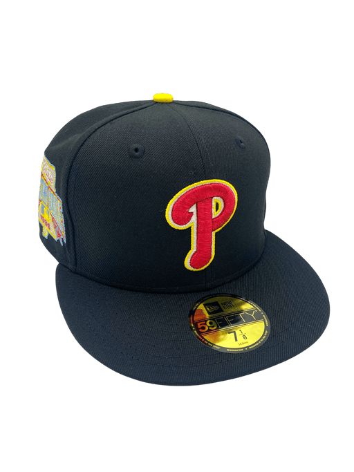 Adult Philadelphia Phillies New Era Black Movie Pack Custom Side Patch 59FIFTY Fitted Hat - Men's
