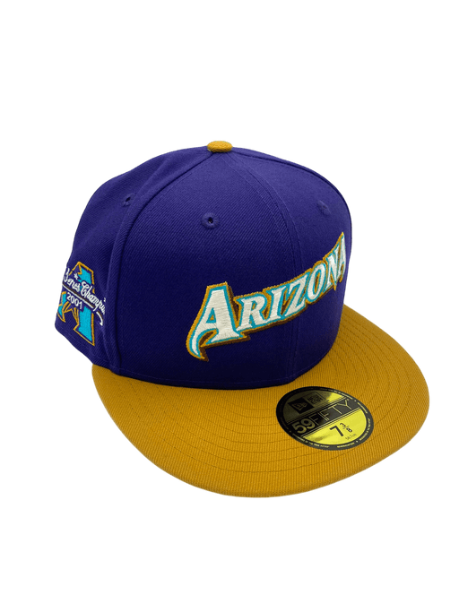 New Era Fitted Hat Arizona Diamondbacks New Era Purple Custom Side Patch 59FIFTY Fitted Hat - Men's