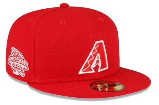 New Era Fitted Hat Arizona Diamondbacks New Era Red/White Side Patch 59FIFTY Fitted Hat