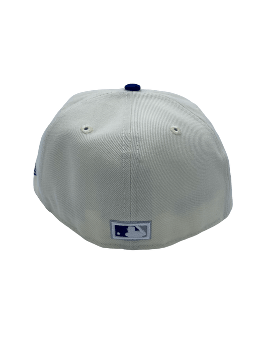 New Era Fitted Hat Brooklyn Dodgers New Era Off White Retro Side Patch 59FIFTY Fitted Hat