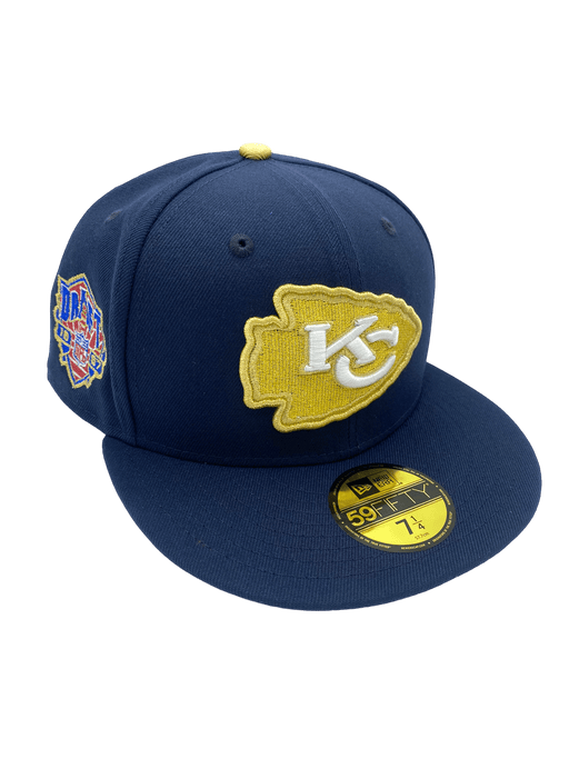 Adult Kansas City Chiefs New Era Navy Custom Tony G Side Patch 59FIFTY Fitted Hat - Men's