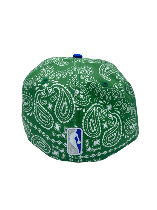 New Era Fitted Hat Minnesota Timberwolves New Era Green & Paisley Custom Side Patch 59FIFTY Fitted Hat - Men's