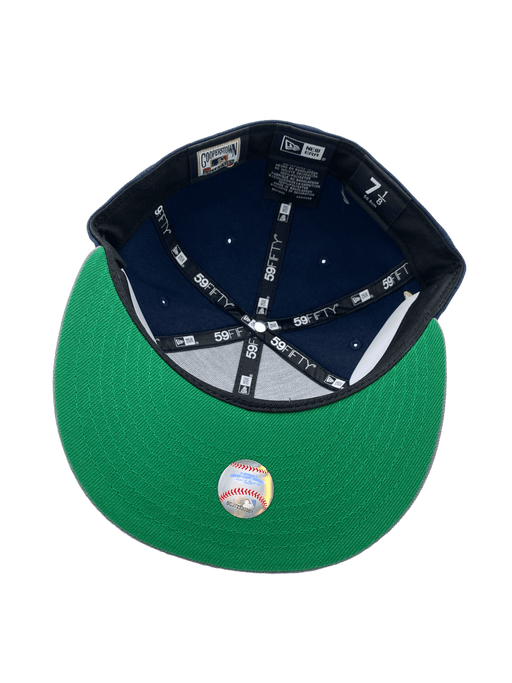 New Era Fitted Hat Minnesota Twins New Era Navy/Gray Los Twins Custom Side Patch 59FIFTY Fitted Hat - Men's