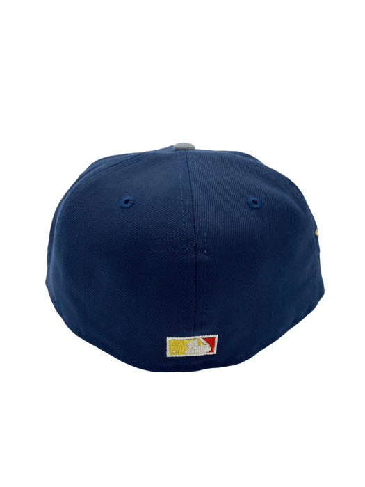 New Era Fitted Hat Minnesota Twins New Era Navy/Gray Los Twins Custom Side Patch 59FIFTY Fitted Hat - Men's