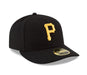New Era Fitted Hat Pittsburgh Pirates New Era 2023 Authentic Collection Low Profile Black 59FIFTY Fitted Hat