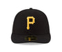 New Era Fitted Hat Pittsburgh Pirates New Era 2023 Authentic Collection Low Profile Black 59FIFTY Fitted Hat