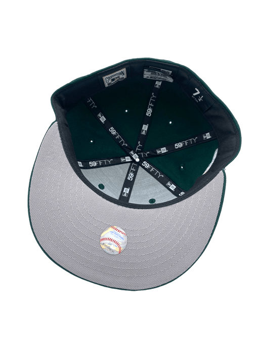 New Era Fitted Hat Tampa Bay Devil Rays New Era Green Custom Combo Side Patch 59FIFTY Fitted Hat - Men's