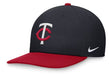 New Era Flex Hat Minnesota Twins New Era Navy Dri-FIt Club Stuctured Adjustable Flex Snapback Hat