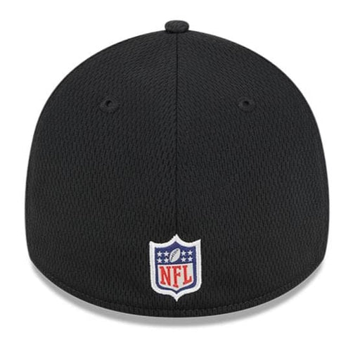 New Era Flex Hat Pittsburgh Steelers New Era 2023 NFL Training Camp Black 39THIRTY Flex Fit Hat