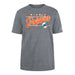 New Era Shirts Miami Dolphins New Era Gray Script Logo T-Shirt - Men's