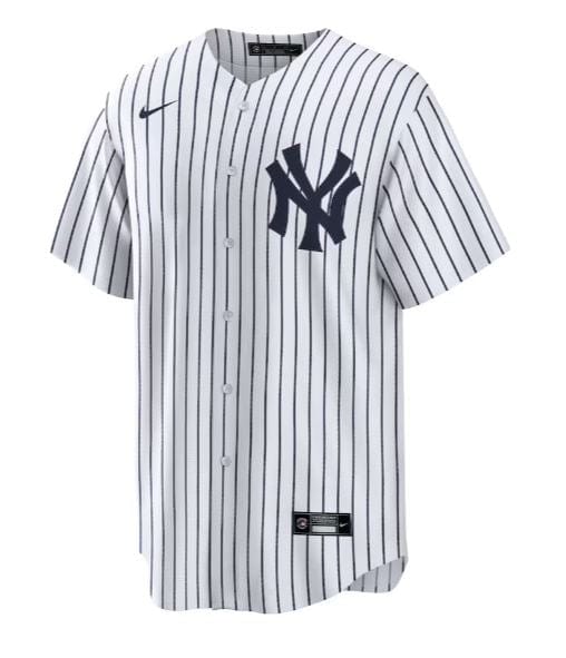 Nike Adult Jersey Anthony Volpe New York Yankees Nike White Pinstripe Replica Player Jersey