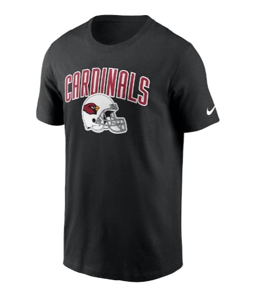 Nike Shirts Arizona Cardinals Nike Black Team Essential Helmet T-Shirt - Men's