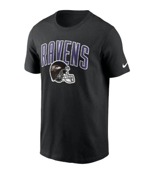 Nike Shirts Baltimore Ravens Nike Black Team Essential Helmet T-Shirt - Men's