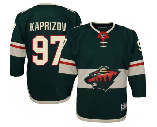 Youth Kirill Kaprizov Minnesota Wild Outerstuff Green Blank Home Jersey - Unisex