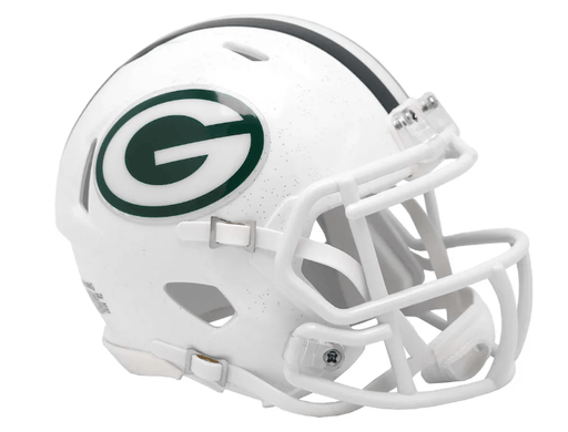 All Ages Green Bay Packers 2024 White Alternate Speed Mini Helmet - Unisex