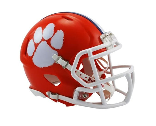 All Ages Clemson Tigers Riddell Orange Speed Mini Helmet - Unisex