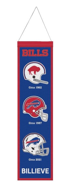Winning Streak Sports Banners One Size / Blue Buffalo Bills WinCraft 8'' x 32'' Evolution Banner