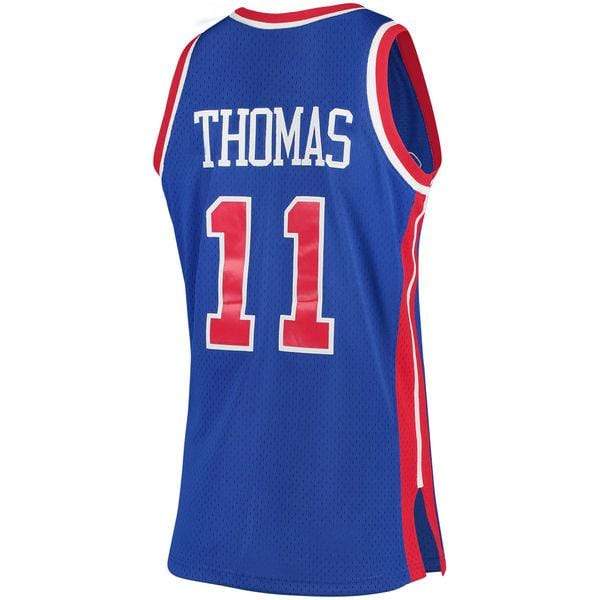 Mitchell & Ness Adult Jersey Isiah Thomas Detroit Pistons Mitchell & Ness NBA Blue Throwback Swingman Jersey