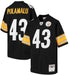 Mitchell & Ness Adult Jersey Men’s Troy Polamalu Pittsburgh Steelers Mitchell & Ness NFL Black Throwback Jersey
