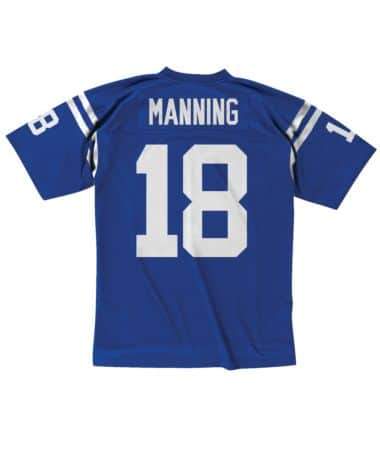 Mitchell & Ness Adult Jersey Peyton Manning Indianapolis Colts Mitchell & Ness NFL Men's Blue Throwback Jersey