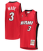 Mitchell & Ness Youth Jersey Youth Dwayne Wade Miami Heat Mitchell & Ness NBA Red Throwback Jersey
