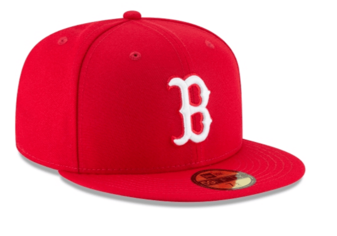 New Era Hats Boston Red Sox New Era Red and White Collection 59FIFTY Fitted Hat