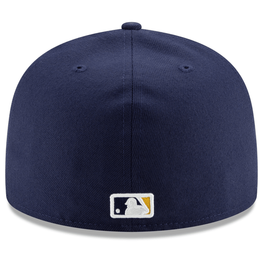 New Era Hats Men's Milwaukee Brewers New Era Navy Home 2020 Authentic Collection On-Field 59FIFTY Fitted Hat