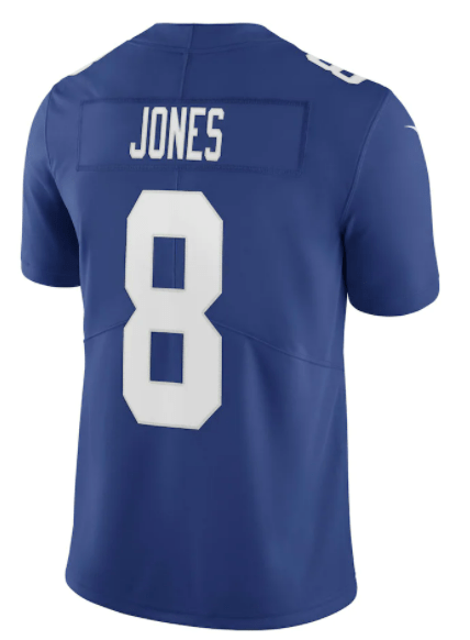 Nike Adult Jersey Daniel Jones New York Giants NFL Nike Blue Vapor Limited Stitched Jersey