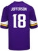 Nike Adult Jersey Justin Jefferson Minnesota Vikings NFL Nike Purple Game Jersey