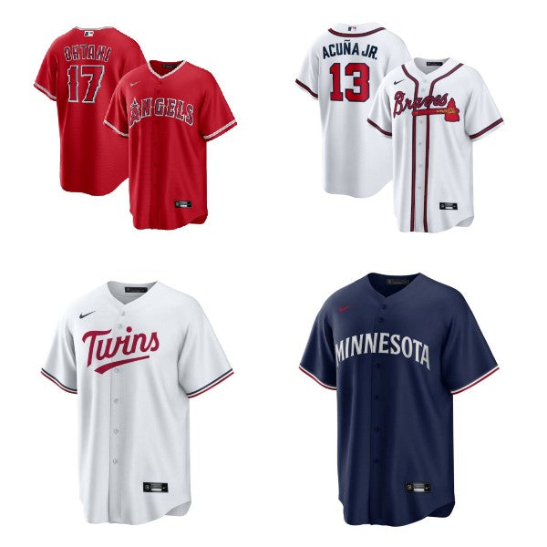 Minnesota Twins Navy Alternate Replica Team Logo Custom Baseball Jersey