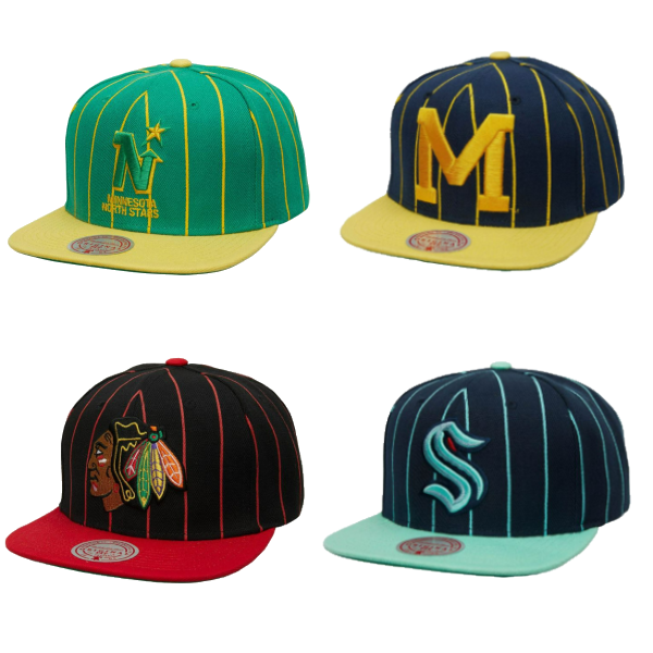 Team Pinstripe Mitchell & Ness Snapbacks