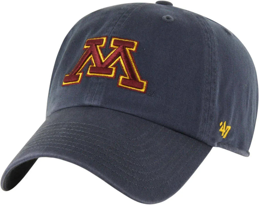 47 Brand Adjustable Hat Adjustable / Black Adult Minnesota Golden Gophers '47 Brand Black Clean Up Adjustable Hat - Men's