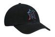 47 Brand Adjustable Hat Adjustable / Black Miami Marlins '47 Brand Black Clean Up Adjustable Hat