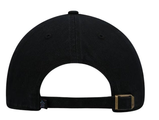 Miami Marlins '47 Brand Black Clean Up Adjustable Hat
