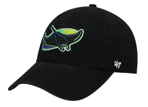 47 Brand Adjustable Hat Adjustable / Black Tampa Bay Devil Rays '47 Brand Cooperstown Black Clean Up Adjustable Hat